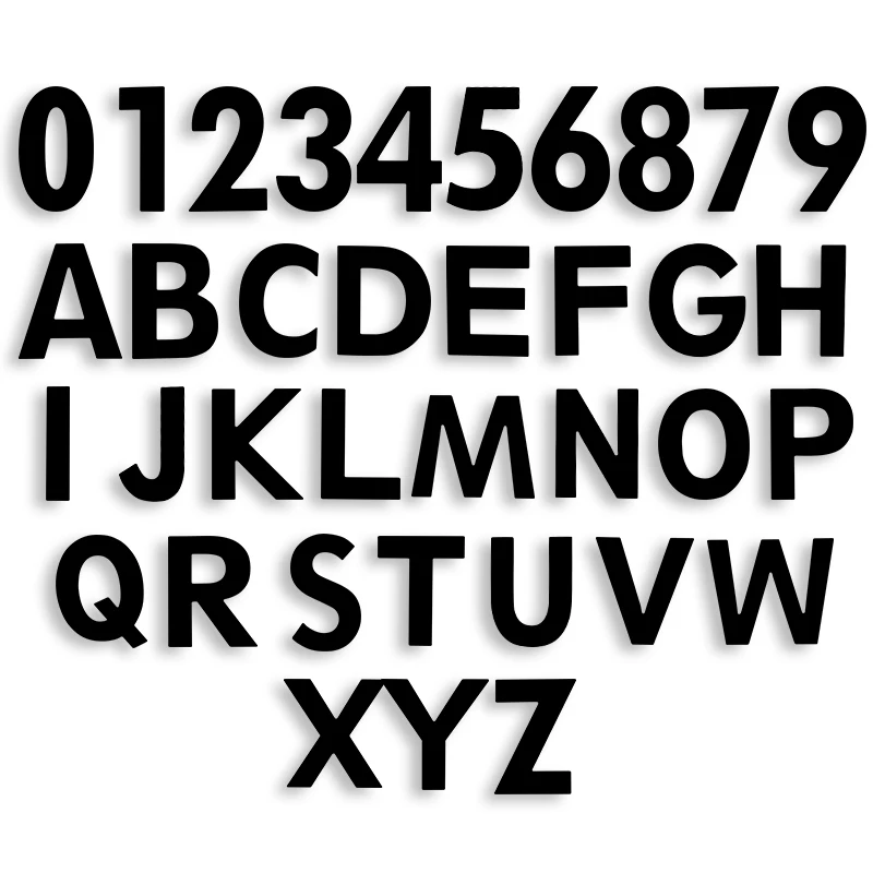 5in Floating Modern House Number SS Door Home Address Numbers for Digital Outdoor Sign Plates 5 Inch. #D | Строительство и ремонт