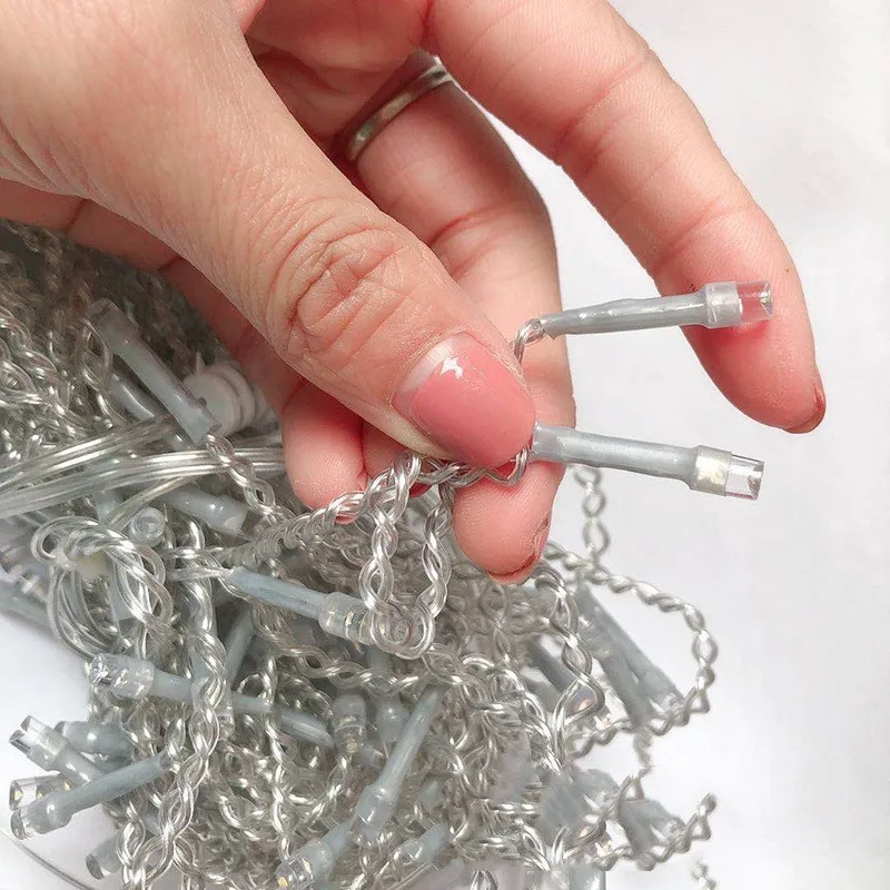 Outdoor Street Garland 8/12M Waterproof Connector Icicle Lights Decors for Yard Eaves Roof Corridor Porch Gazebo UK EU Plug in | Лампы и