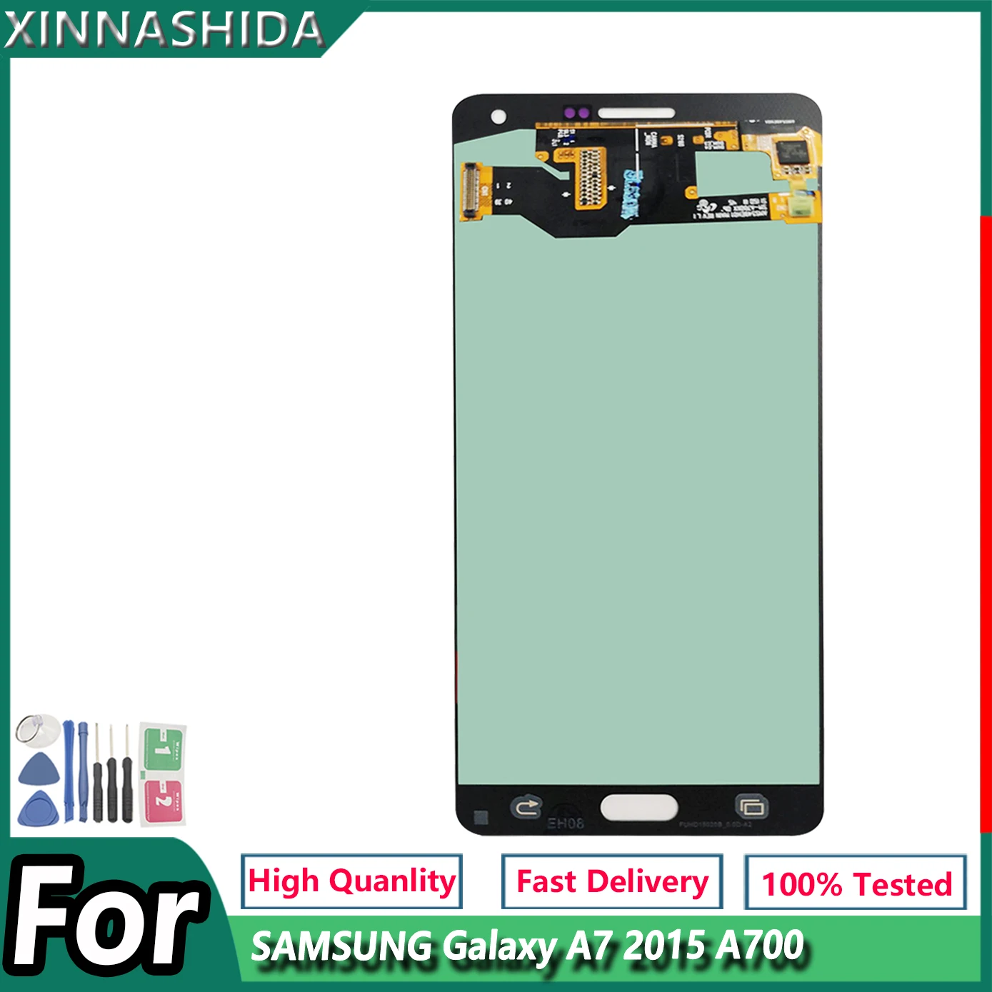 ОЛЕД ЖК-дисплей для Samsung Galaxy A7 2015 A700 A7000 A700H A700F A700FD, сенсорный экран, сборка, 100% проверенная работоспособность.