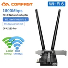 Wifi 6 PCIe адаптер 1800 Мбитс 2,4G5 ГГц PCI Express Bluetooth-5.2 карта для компьютера ПК беспроводная сетевая карта Wi-Fi плата