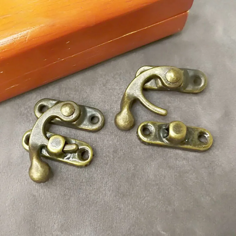 10 шт. металлические винтажные Засов антикварный чемодан защелка крюк с винтами