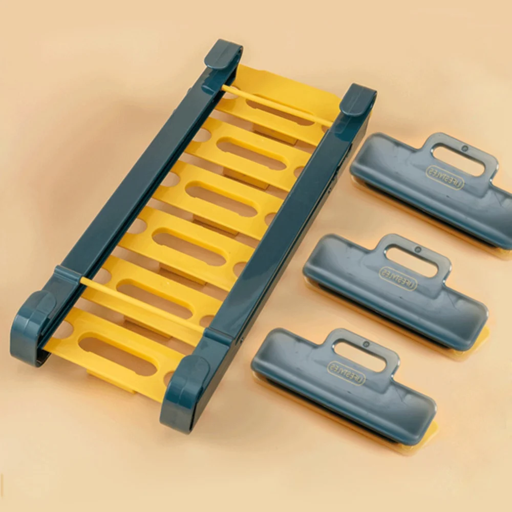 

Rail Seal Clips Refrigerator Hanging Storage Rack Save Space Fridge Storage Tools Kitchen Organizer