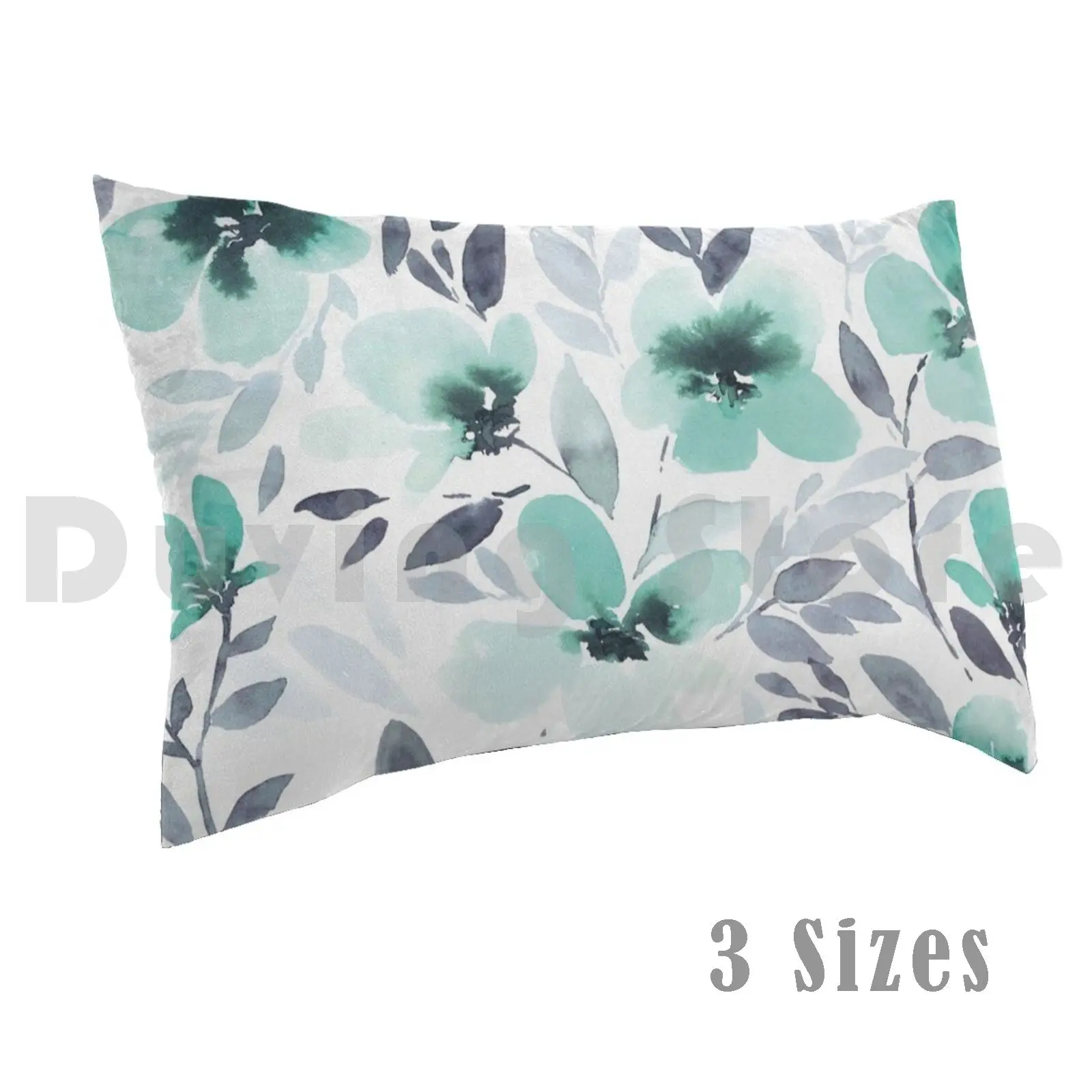 

Espirit Mint Pillow Case DIY 40x60 2432 Watercolor Watercolor Watercolor Floral Watercolor Flowers Floral