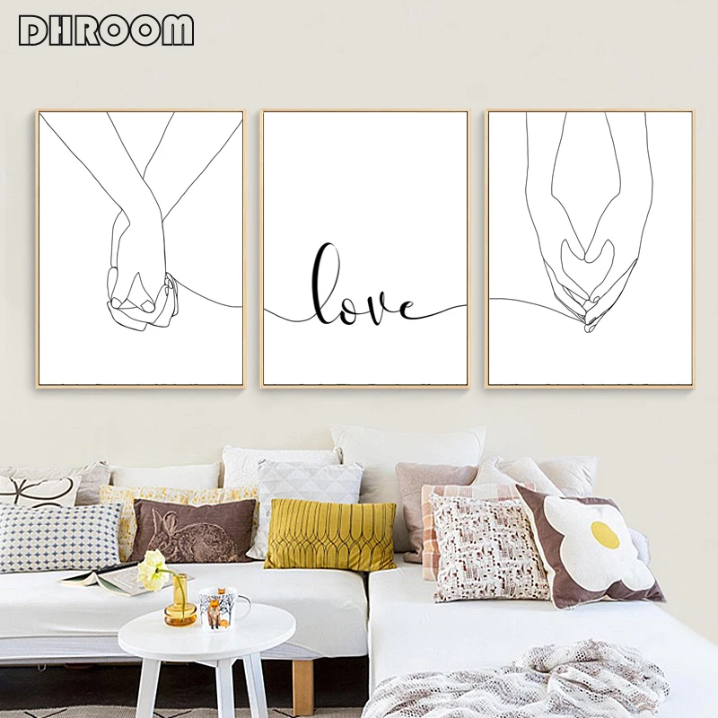 Картина на холсте с надписью Love | Дом и сад