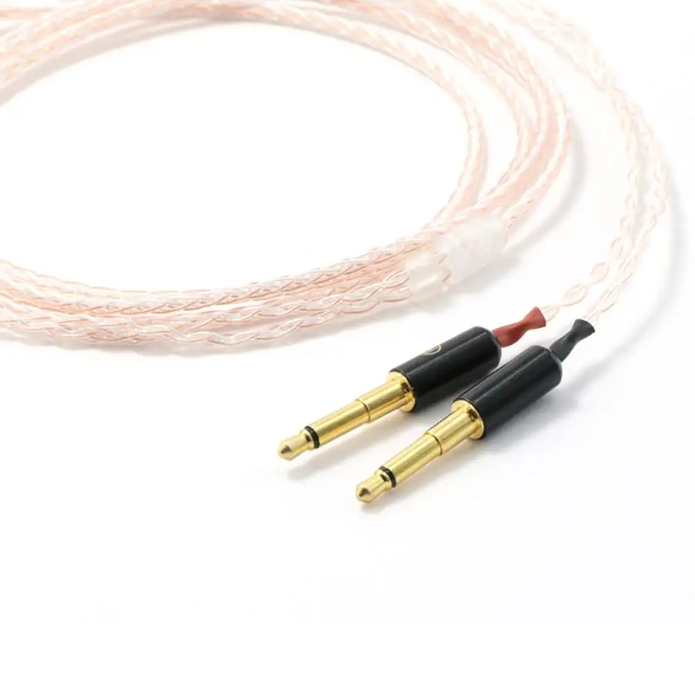 Haldane 4pin XLR Balanced Single Crystal copper Sivler Mix Replacement Headphones Upgrade Cable for Meze 99 Classics/Focal Elear |