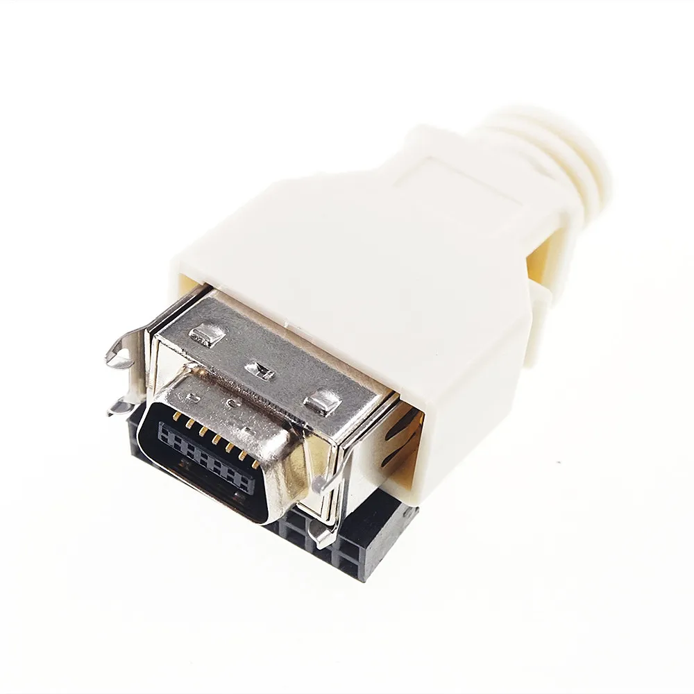 5 шт. DIY SCSI Разъем MDR 14 позиций штекер припоя 14 Pin разъем оболочки комплект щит для сборки кабеля 0.5A