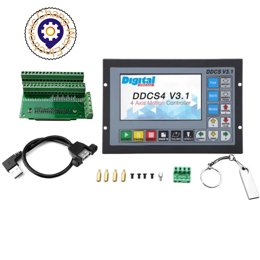 

Автономная система управления движением DDCSV3.1 CNC, контроллер движения двигателя вместо металлического корпуса системы управления движение...