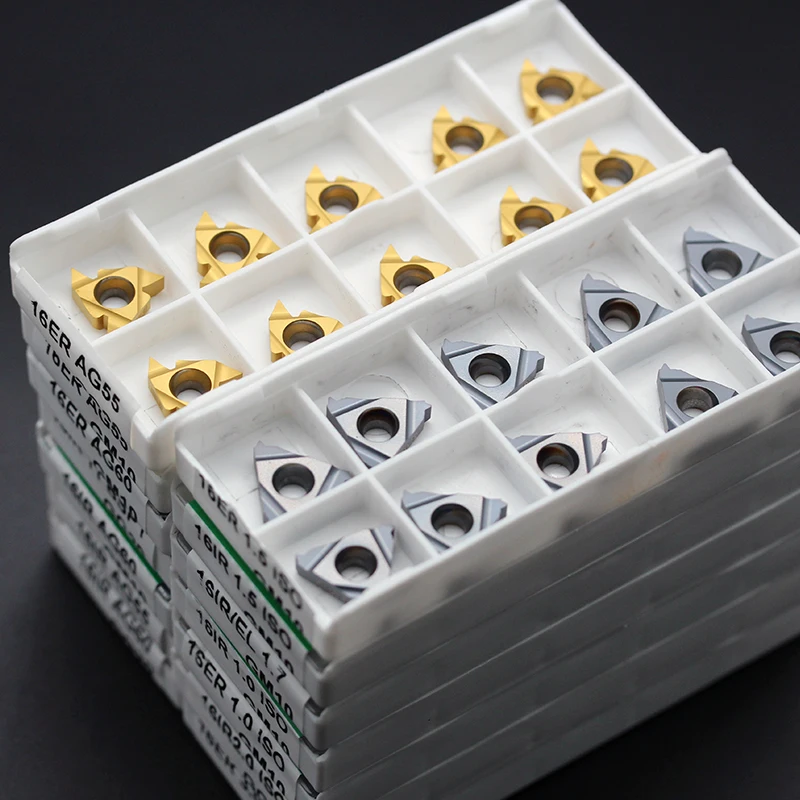 10 шт. 16ER AG60 16IR 11ER A55 A60 0.75ISO CNC Высококачественная карбидная режущая вставка из карбида с резьбой для стали