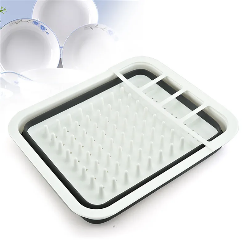 Кухонная Складная Сушилка для посуды сушилка складной держатель кухонная