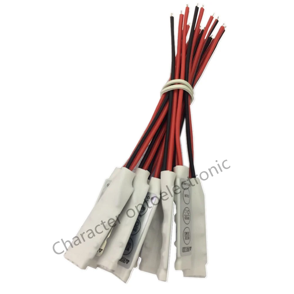 100 шт. мини контроллер RGB диммер 19 динамических режимов 20 цветов постоянный ток 12 в