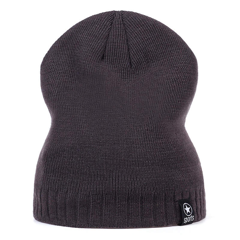 Модные зимние теплые шапки-бини шапки акриловые шапочки вязаная шапка в стиле
