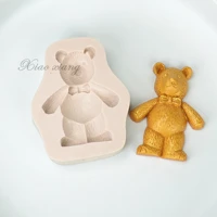 teddy bear fondant cake decorating silicone molds chocolate baking tools for cakes pastry kitchen baking accessories m2140