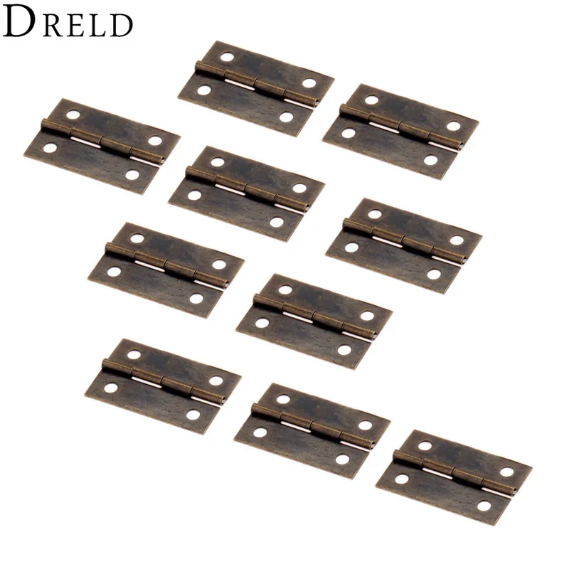 Мебельные петли DRELD 35*22 мм 10 шт. для шкафа ящика двери античные декоративные