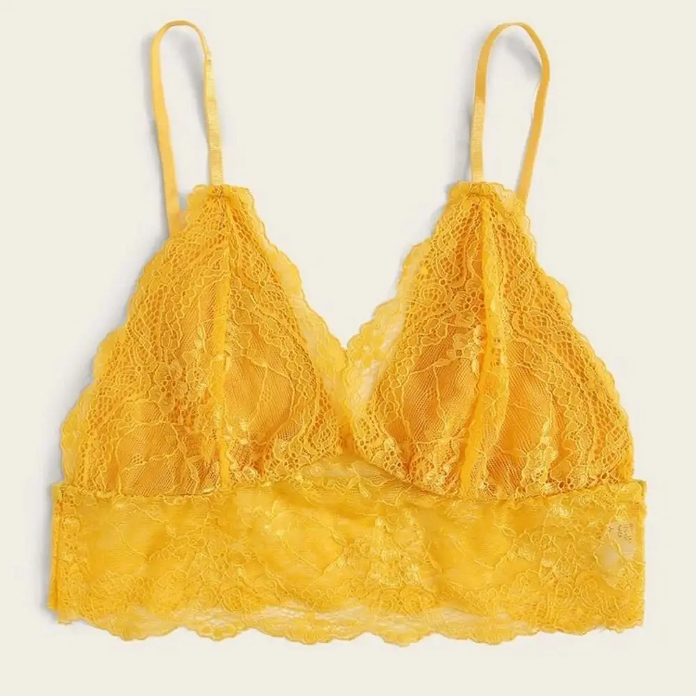 Plus Size Lace Bras Wireless Bralette for Women Lingerie Fitness Underwear Sexy Backless #15 | Женская одежда
