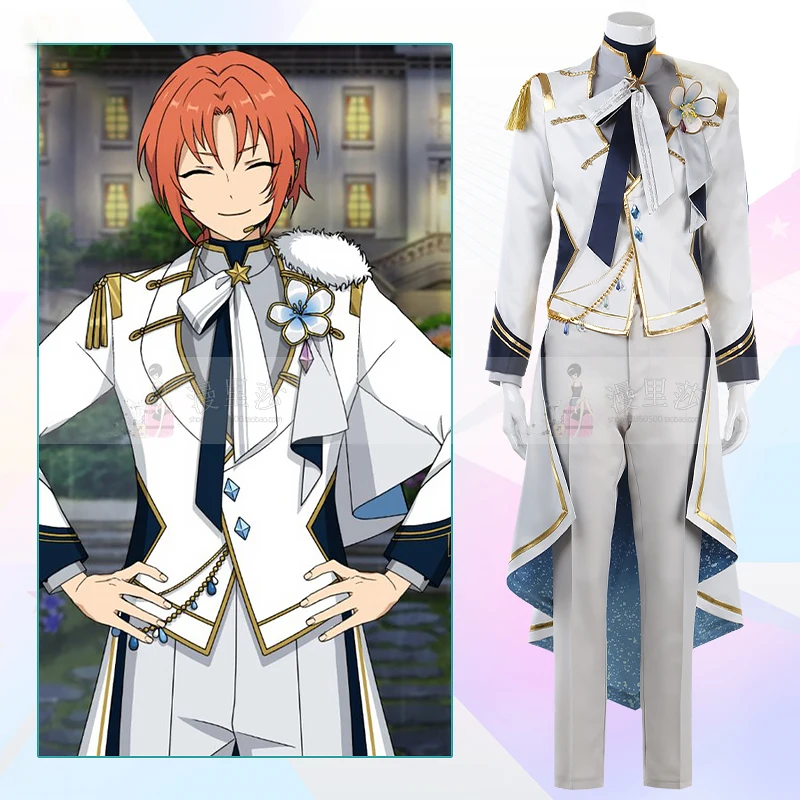 

Game Ensemble Stars RankA Bloom Cosplay Costume Tsukinaga Leo Cosplay Formal Suit Party Clothing Halloween Uniforms Custom Made