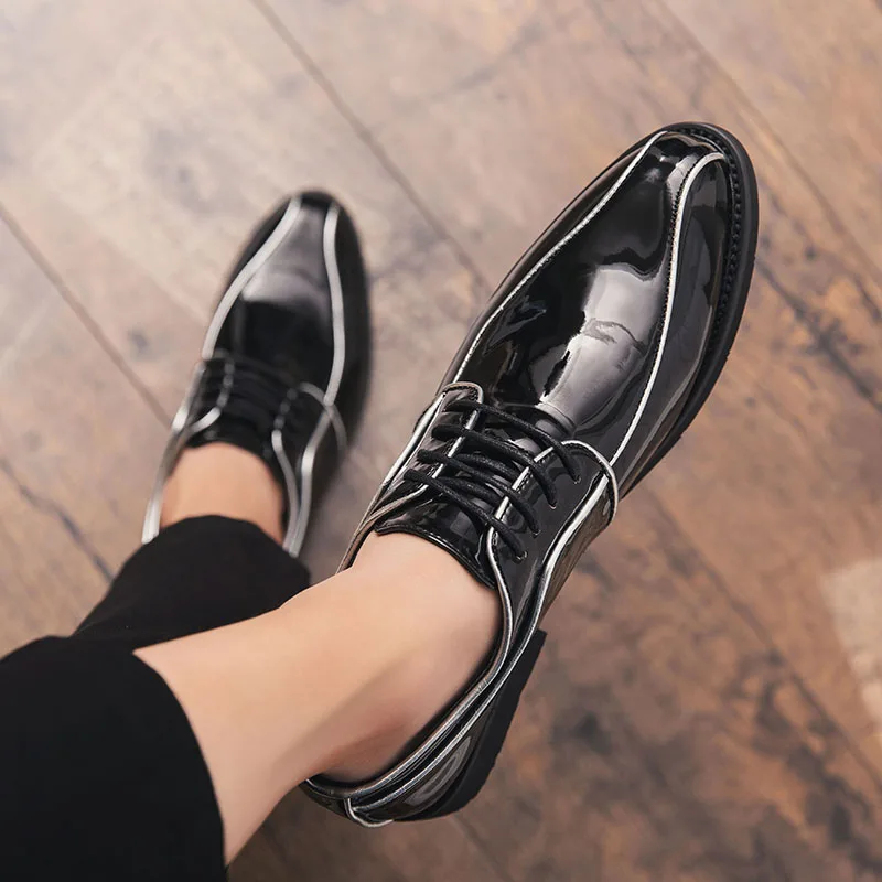 CIMIM брендовые новые мужские деловые Модные Повседневные туфли Италия строгие