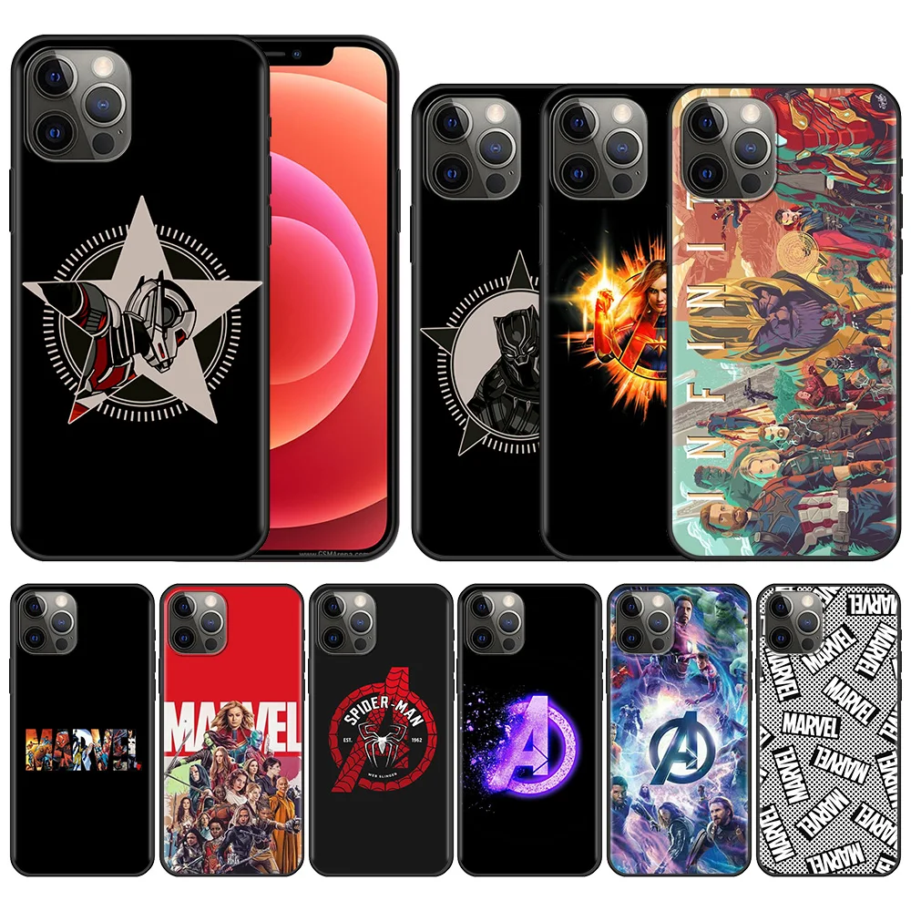 

Best Phone Case For Apple iPhone 13 12 11 Pro Max Mini X XR XS Max 6 6S 7 8 Plus 5 5S SE(2020) Coque Marvel Superhero Comics