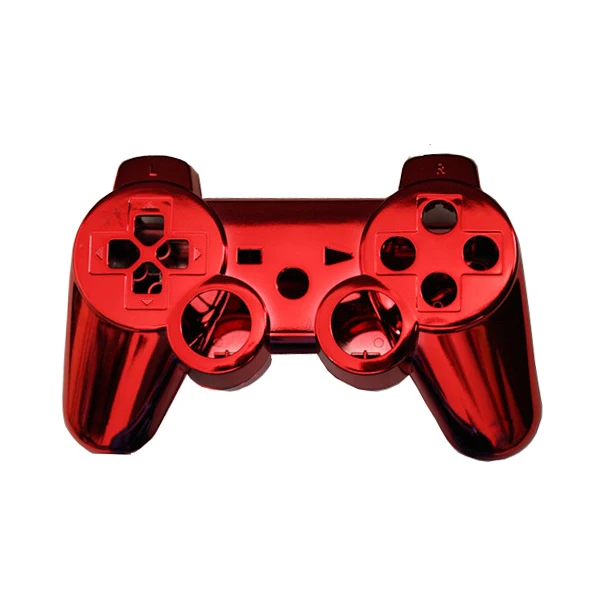 OSTENT полный контроллер чехол корпус кнопка Комплект для sony PS3 Bluetooth контроллер - Цвет: Красный