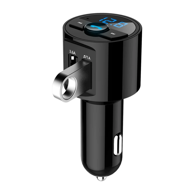 Автомобильный комплект Bluetooth fm передатчик mp3 плеер светодиодный дисплей с двумя