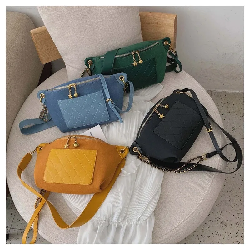 

Women's bag 2019 new Korean matte texture crossbody chest bag wild large capacity shoulder chain bag