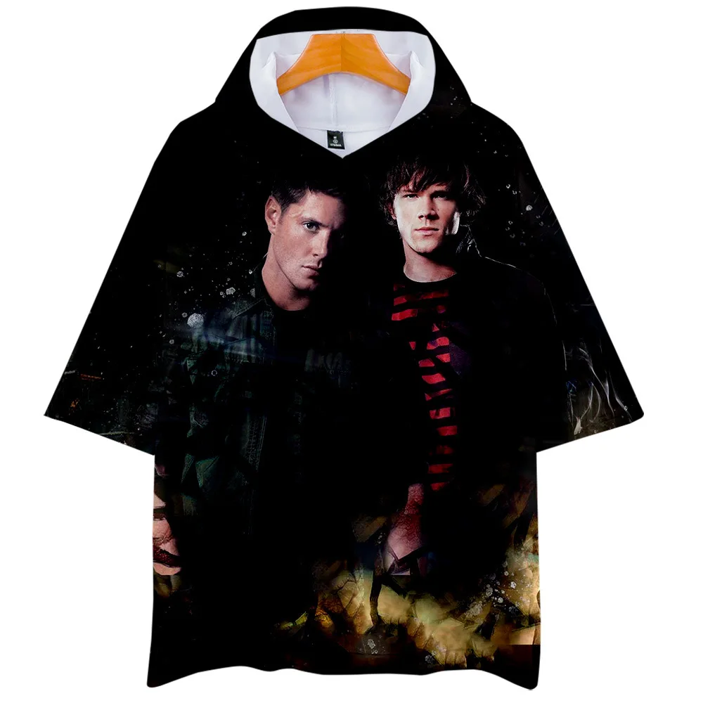 

Supernatural 3D Printed Hooded T Shirt Women Men Harajuku Short Sleeve Funny Tshirt Casual Streetwear Oversized Tee Shirt Homme