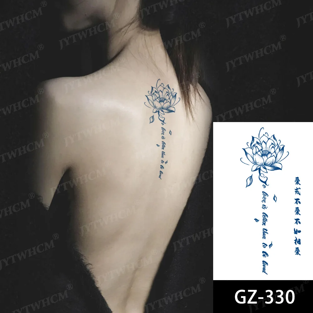 Маленькие наклейки с принтом временная татуировка водостойкая английская