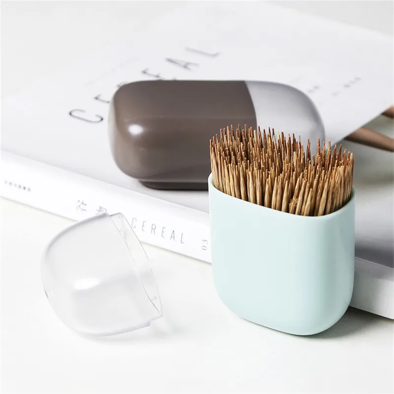

KitchenAce 1pc Mini Plastic Toothpick Holder Box With Magnet Kitchen Fridge Magnet Tandenstoker Storage&Organize Gadgets & Tools