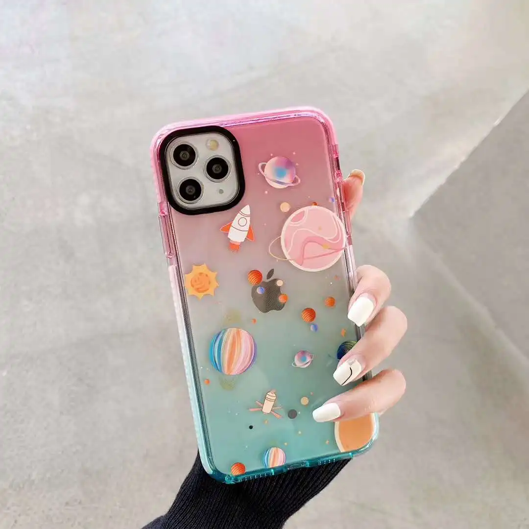 Чехол для телефона с градиентом iPhone 11 Pro MaX XR XS Max X 8 7 6s 6 plus | Мобильные телефоны и