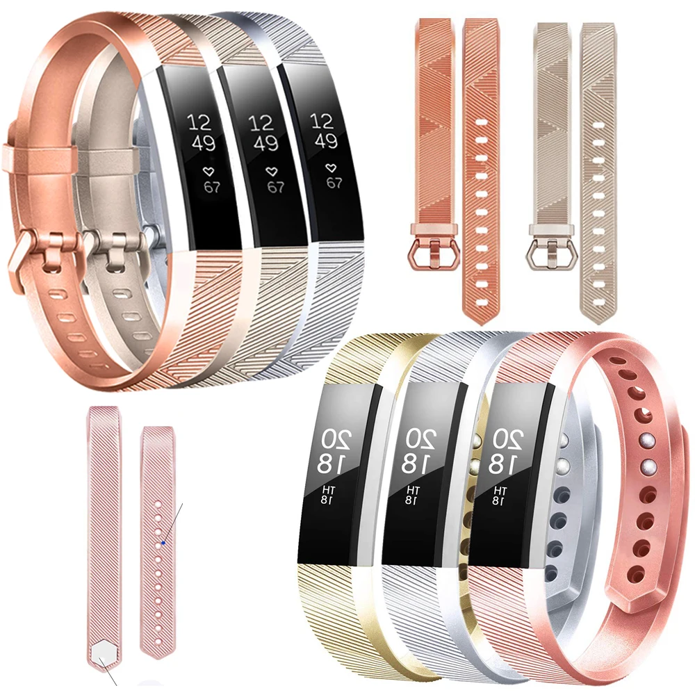 Ремешок на запястье Baaletc Для Fitbit Alta HR розовое золото силиконовый ремешок для