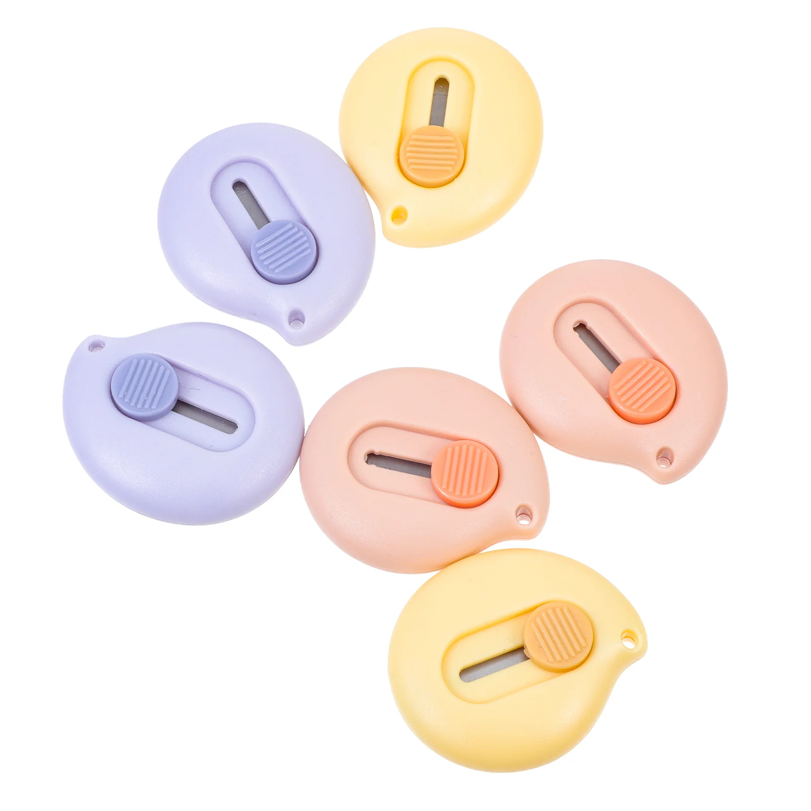 

6Pcs Cartoon Small Art Knives Colored Paper Knives Safe Papers Cutting Tools