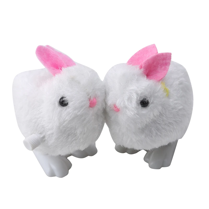 2 шт. плюшевые маленькие Мультяшные прыжки Кролик Детские заводные на цепочке