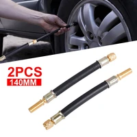 2pcs flexible rubber air tyre valve extension adaptor motorcycle car tire stem extender professional tire inflation tools