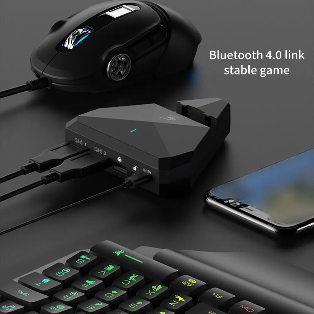 PUBG gamepad G5 Keyboard-Mouse-Converter Mobile Gamepad Adapter Dock For Android IOS Game Cod | Электроника
