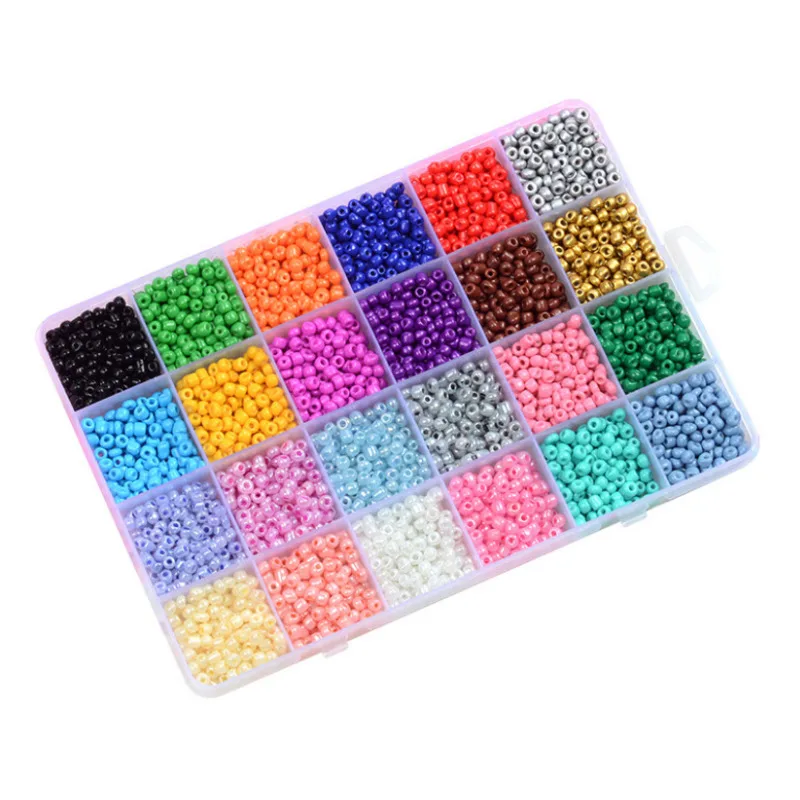 

DIY Handmade Beaded Children's Toy Creative Loose Spacer Beads Crafts Making Bracelet Necklace Jewelry Kit Girl Toy Gift