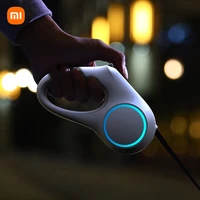 xiaomi petkit go shine max pet leash dog traction rope flexible ring shape 3m4 5m with led night light dogs accessoires chain