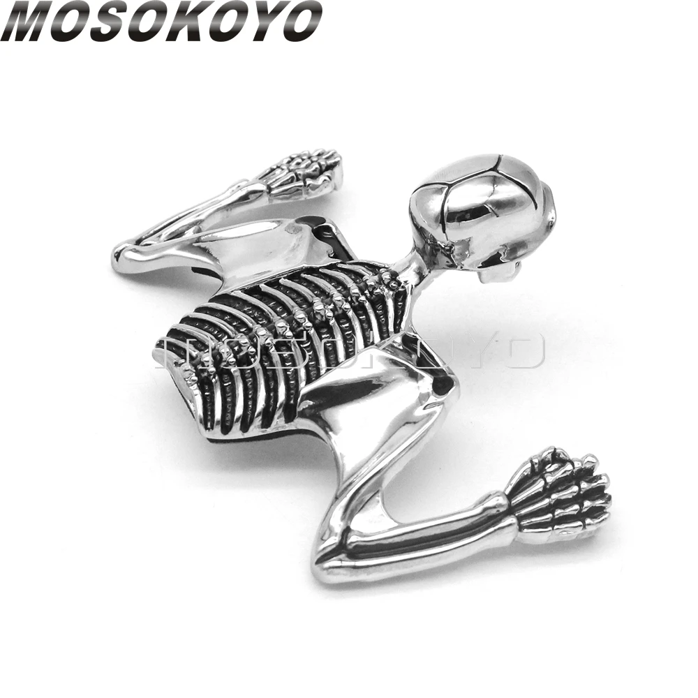 Мотоциклетный козырек фара изогнутое крыло Череп декоративные фигурки наклейки