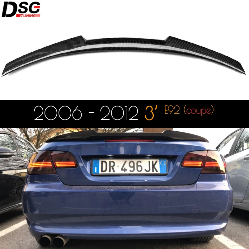 Спойлер на заднее крыло из углеродного волокна для BMW E92 (2006 - 2012 г. 2 двери купе