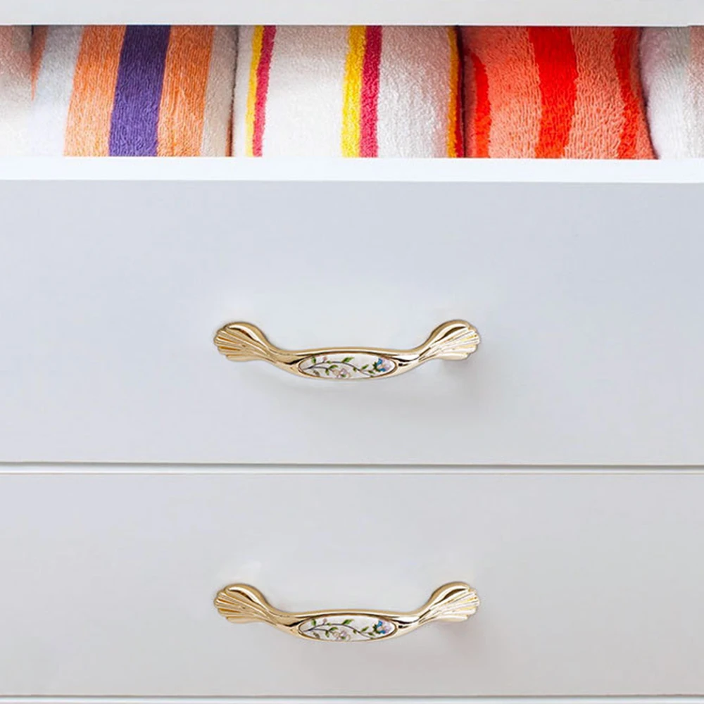 Ручки для шкафа дверные ручки керамика из сплава на основе цинка Мебель Потяните