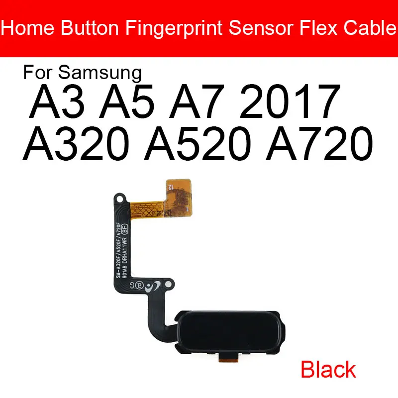Гибкий кабель для датчика кнопки возврата Home Samsung Galaxy A3 A5 A7 2017 A320 A520 A720 меню замена