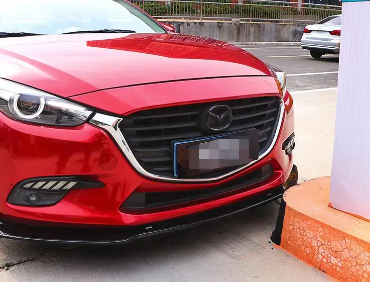 Для Mazda 3 Axela Body kit спойлер 2014-2017 sc ABS задний передний бампер диффузор защитные