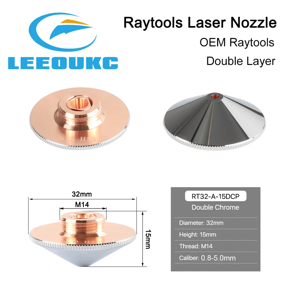 LEEOUKC Raytools оригинальная насадка Пуля для Lasermech BT210S волоконная Лазерная режущая