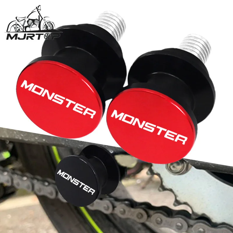 

6M Motorcycle Accessories Swingarm Spools Slider Stand Screw For DUCATI MONSTER 821 695 696 796 797 Monster 821 1200 1200R 1200S