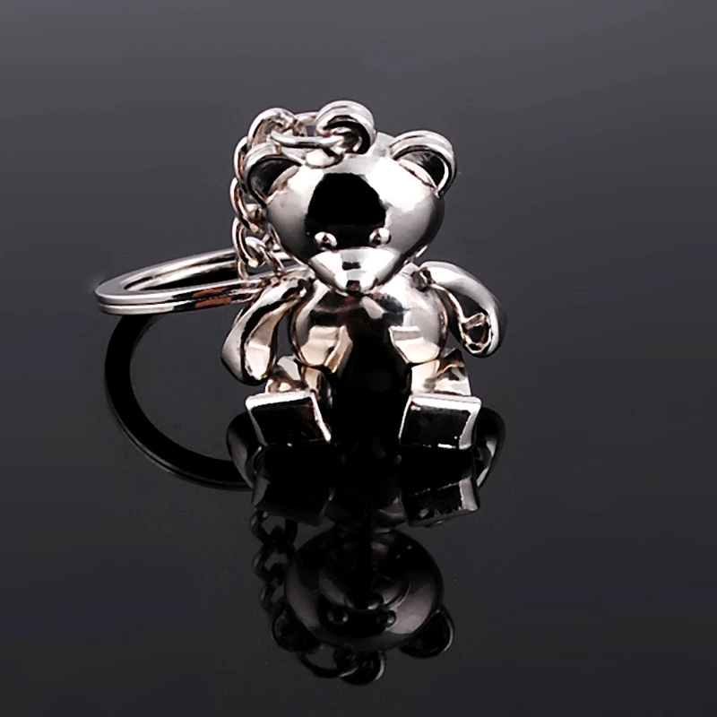 

Metal Movable Bear Keychain 3D Animal Kering Women Car Handbag Charm Accessory