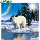 AZQSD Алмазная картина 5D Медведь полная площадь Алмазный DIY рукоделие животные картина стразами алмазная мозаика Аврора подарок ручной работы