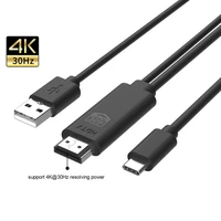 type cusb3 1 to hdmi compatible adapter cable type c projection screen 4k30hz tv conversion cable 503 withwithout power supply