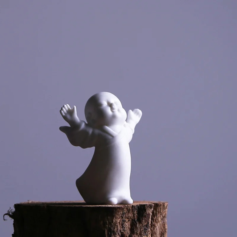 Керамический новый китайский маленький монах дзен креативное украшение для