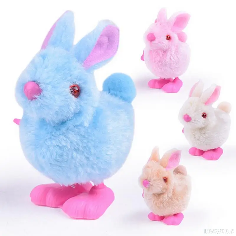 

1Pcs Wind Up Plush Chicken Hopping Funny Chicken Kids Educational Toy Clockwork Jumping Walking Chicks Toys Kids Gift