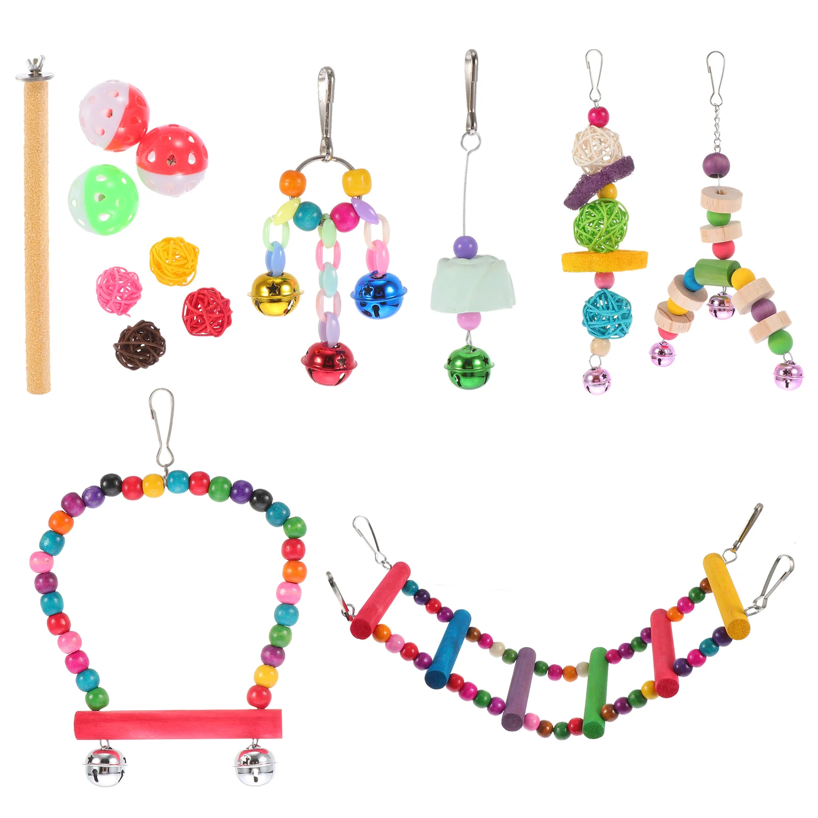 

14 шт., игрушки-попугаи