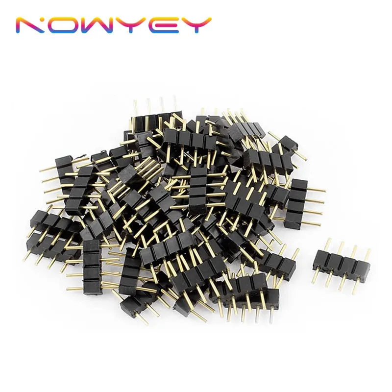 4-контактный разъем RGB 4-контактная игла двойной для светодиодных лент 2835 5050