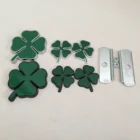1 шт., эмблема ALFA ROMEO Green Clover для передней решетки автомобиля